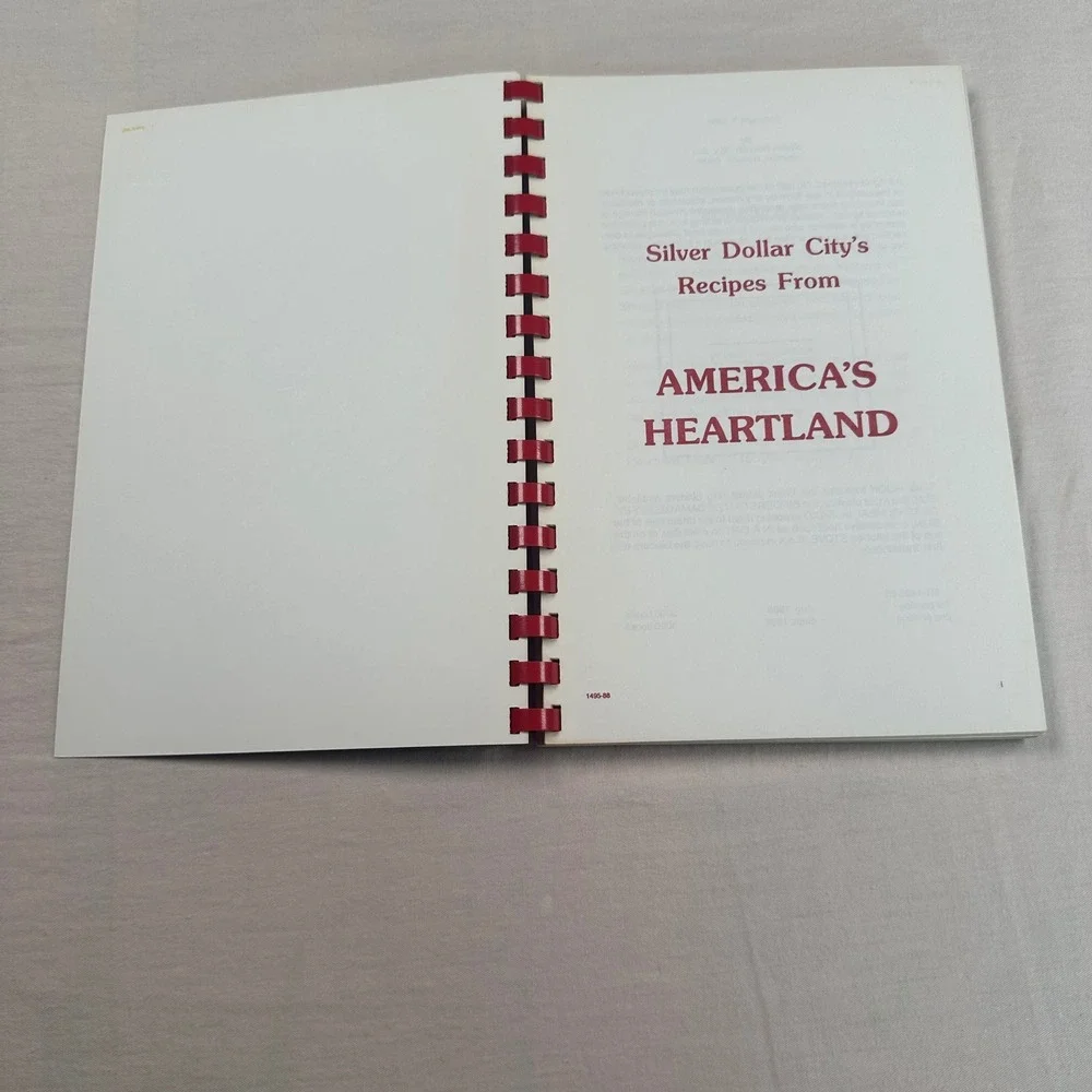 Silver Dollar City Heartland Recipes Cookbook 1988 Spiral Bound Branson Missouri